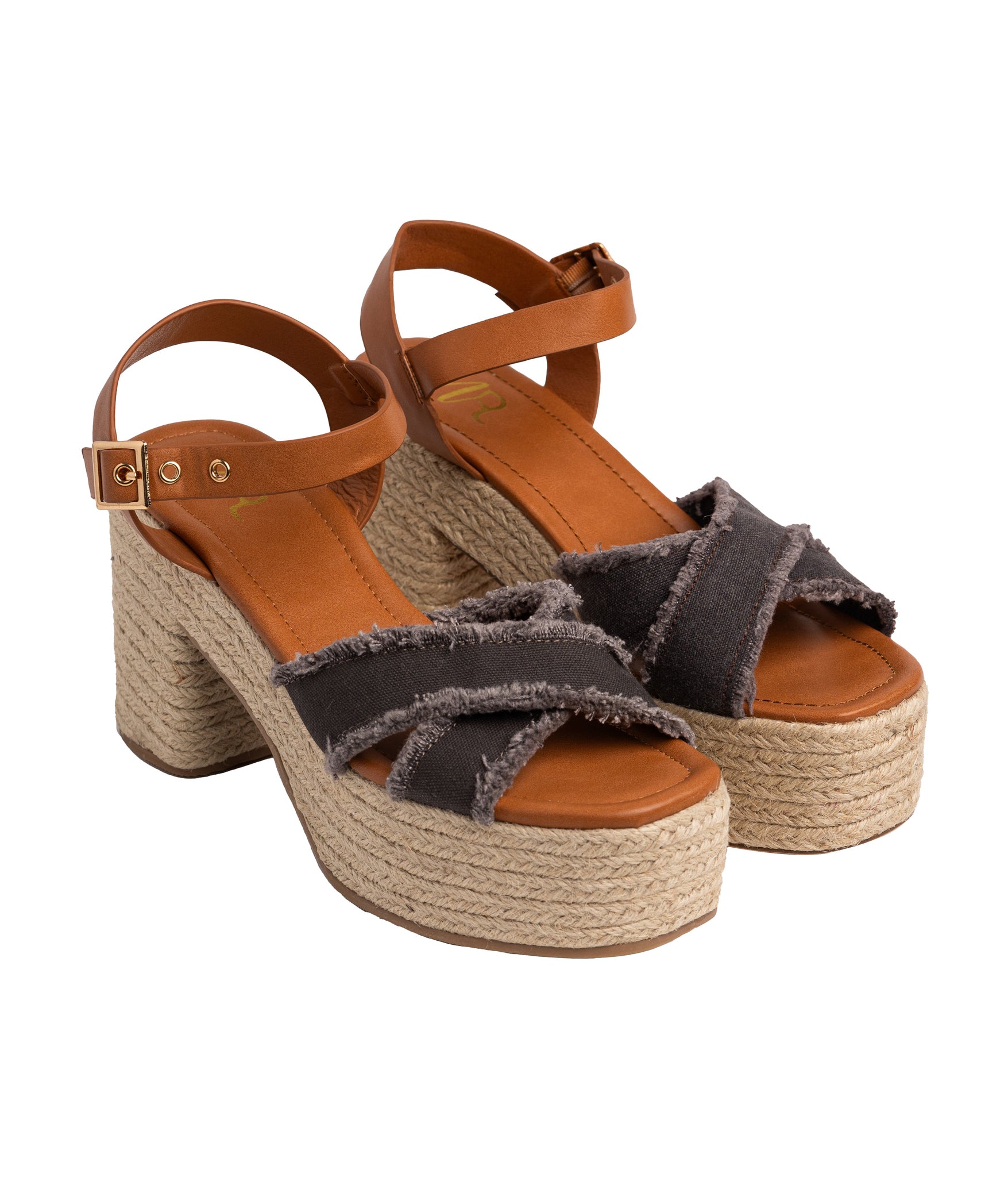 Nana Platform Sandals Black Three Point Five Inch Heel Naughty Monkey